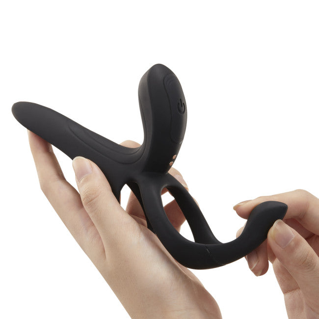 HoneyPlayBox Pleasure Pivot App-Controlled Couples Vibrator Black