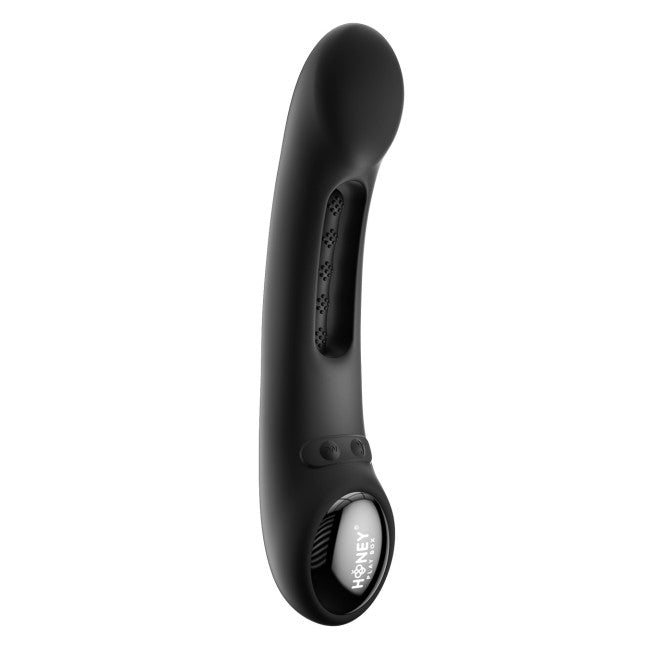 HoneyPlayBox Tempo Pressure Sensing App-Controlled Kinky Finger Tapping G-spot Vibrator Black