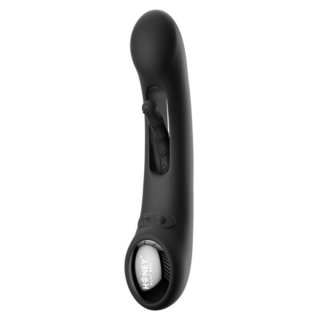 HoneyPlayBox Tempo Pressure Sensing App-Controlled Kinky Finger Tapping G-spot Vibrator Black