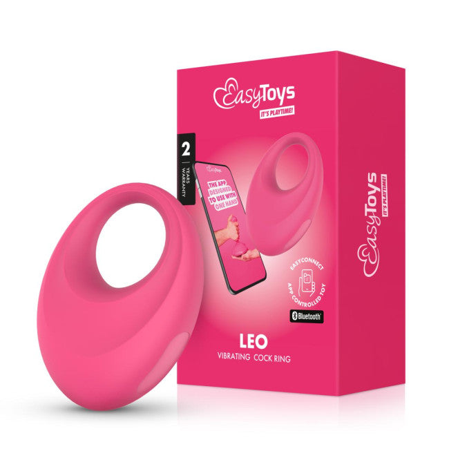 EasyConnect Vibrating Cockring Leo App-Controlled Pink
