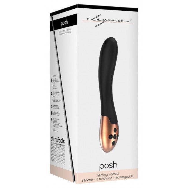Elegance Heating Vibrator Posh Black