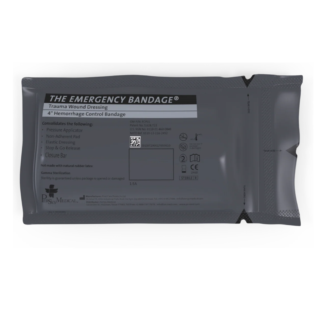 4" Israeli Bandage with Pressure Bar