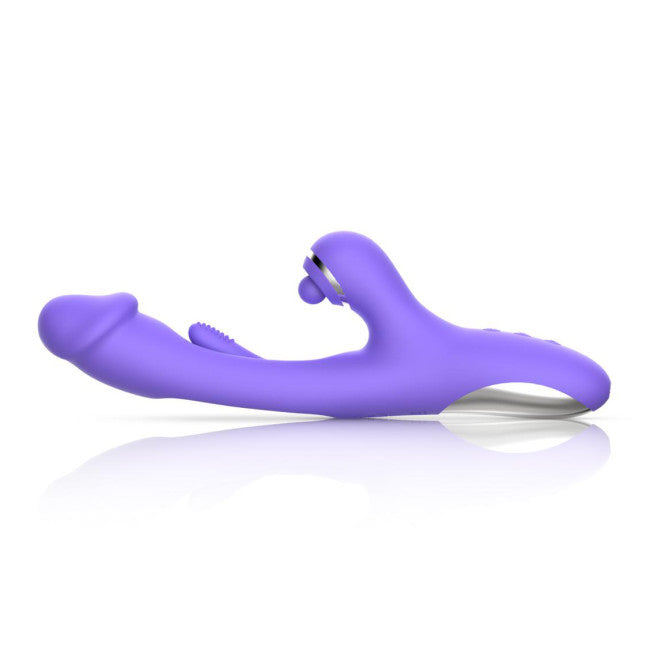 Good Vibes Only Tess Rabbit Vibrator with G-Spot Stimulator Purple