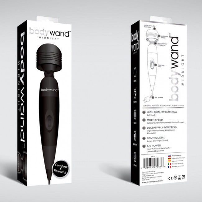 Bodywand Midnight Plug-In Massager Black