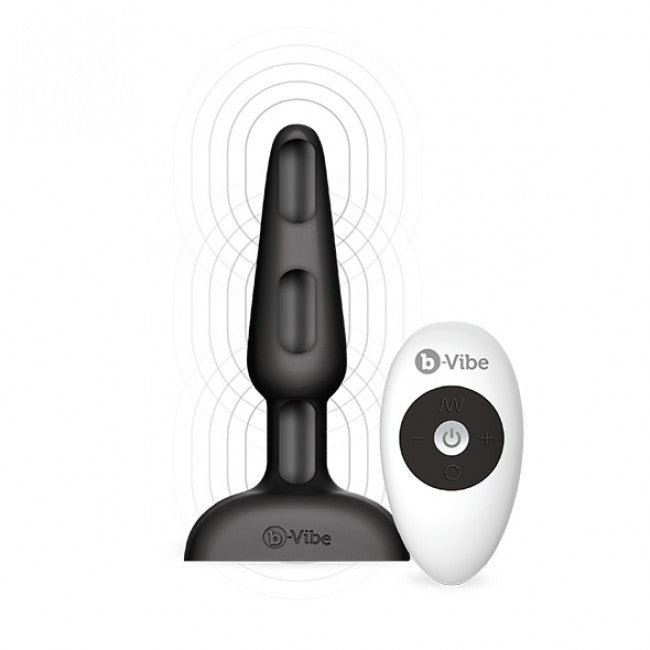 b-Vibe Trio Plug - Wireless Vibrating Plug Black