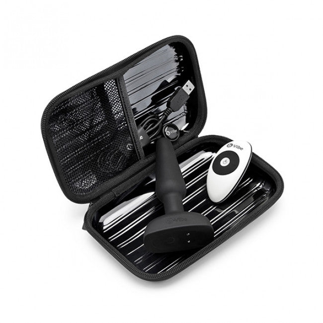 b-Vibe Trio Plug - Wireless Vibrating Plug Black
