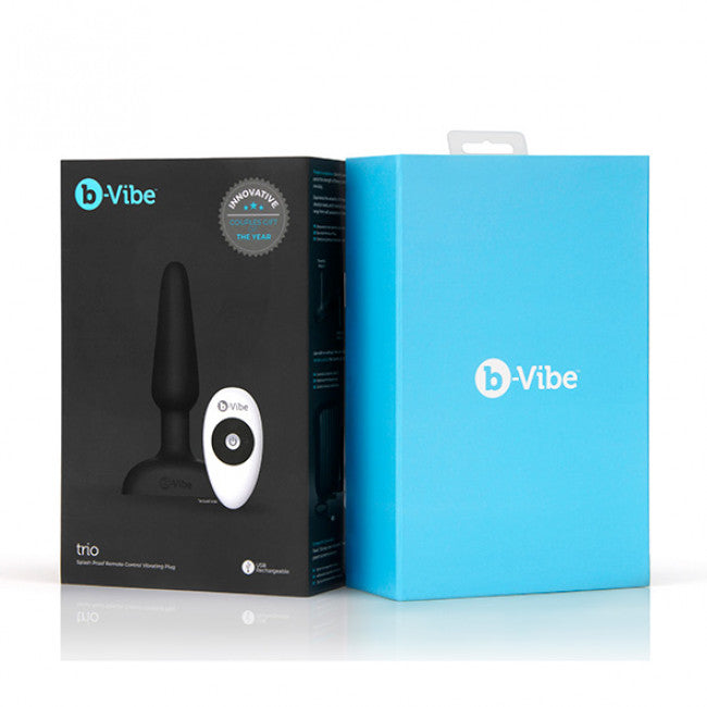 b-Vibe Trio Plug - Wireless Vibrating Plug Black