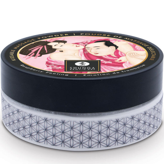 Shunga Edible Massage Powder Kit Raspberry