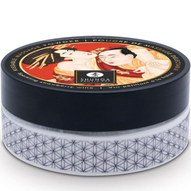 Shunga Edible Massage Powder Kit Strawberry