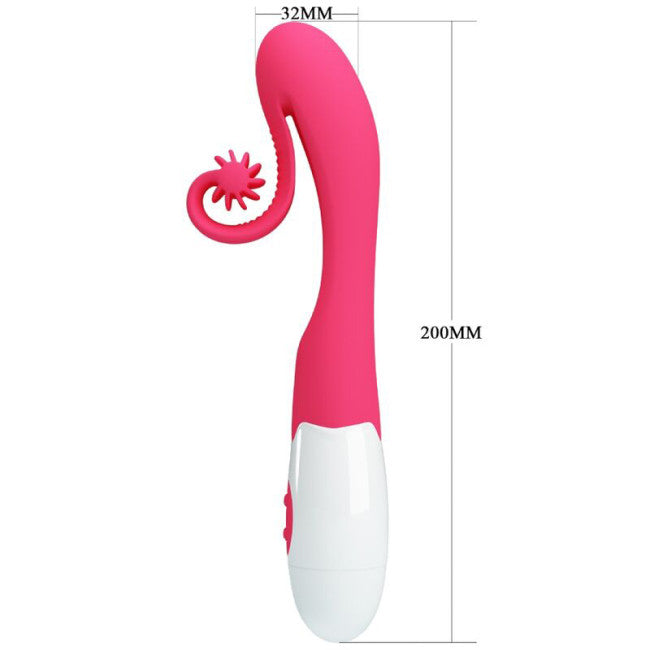 Romance Vibrator & Snail Clitoris Stimulator Pink