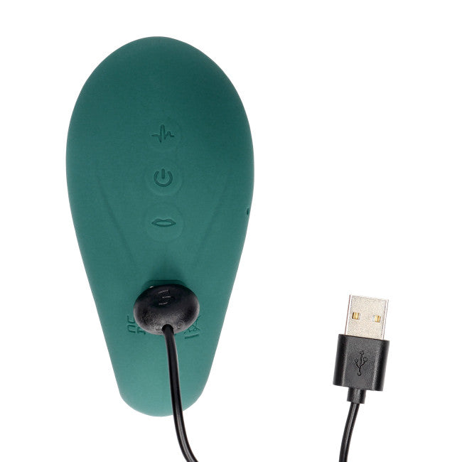 Shots Innovation Twitch 3 Rechargeable Vibrator & Suction Forest Green