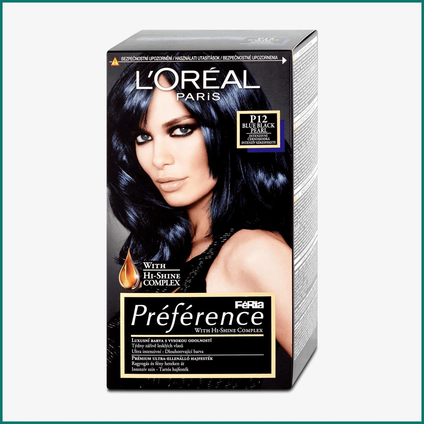 L'Oréal Paris Préférence Seoul Blue Black Pearl intensive P12