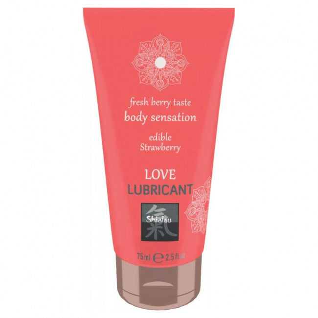 Shiatsu Love Lubricant Edible Strawberry 75ml