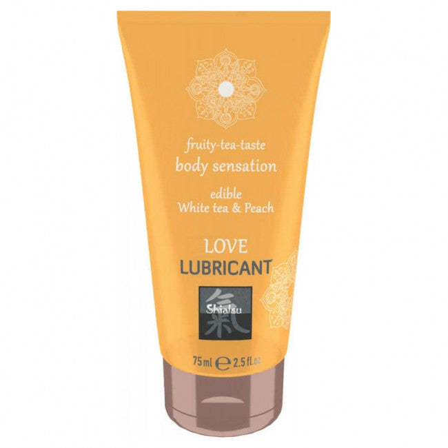 Shiatsu Love Lubricant Edible White Tea & Peach 75ml