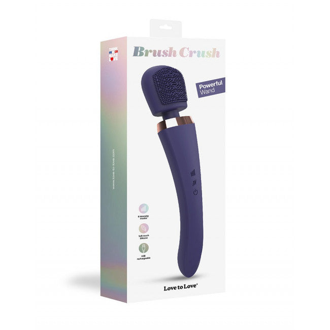 Love To Love Brush Crush Wand Vibrator Purple