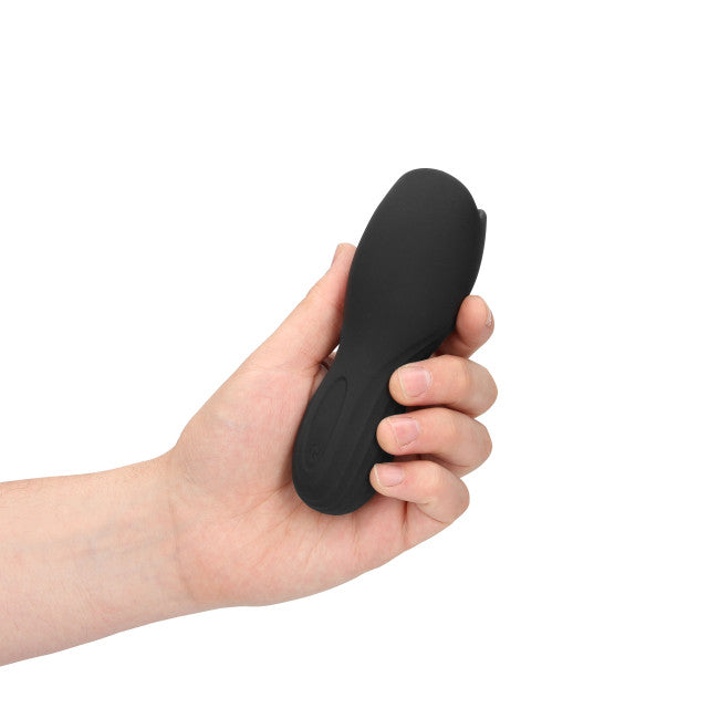 Loveline Vibrating Masturbator Sleeve Licorice Black