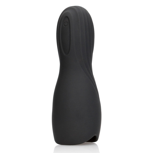 Loveline Vibrating Masturbator Sleeve Licorice Black