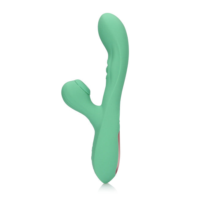Loveline Pulse Wave & Tongue Flickering Rabbit Vibrator Blue Grass