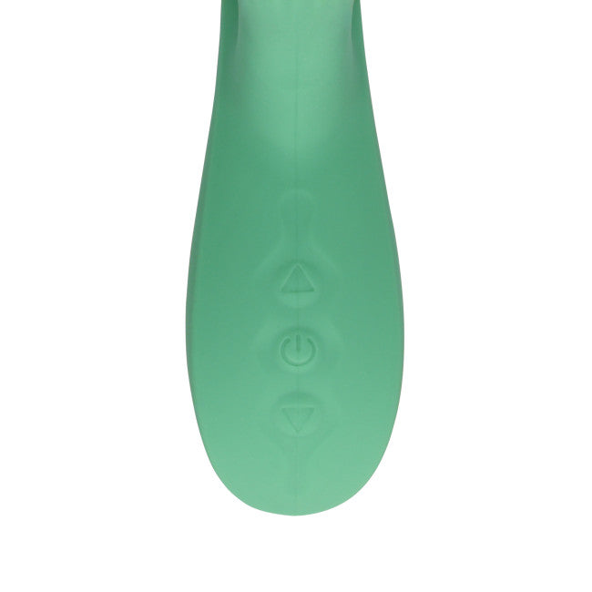 Loveline Pulse Wave & Tongue Flickering Rabbit Vibrator Blue Grass