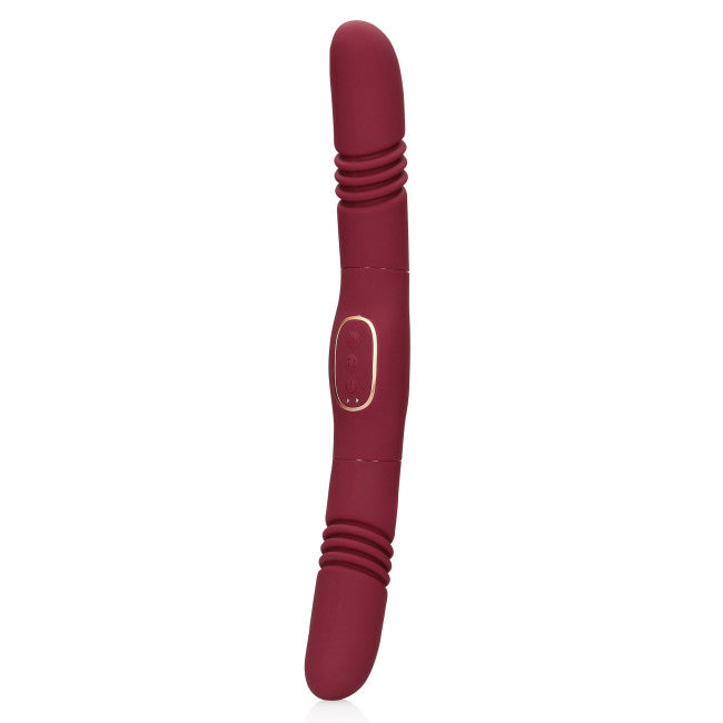 Loveline Double-Sided Thrusting Vibrator Merlot Grape