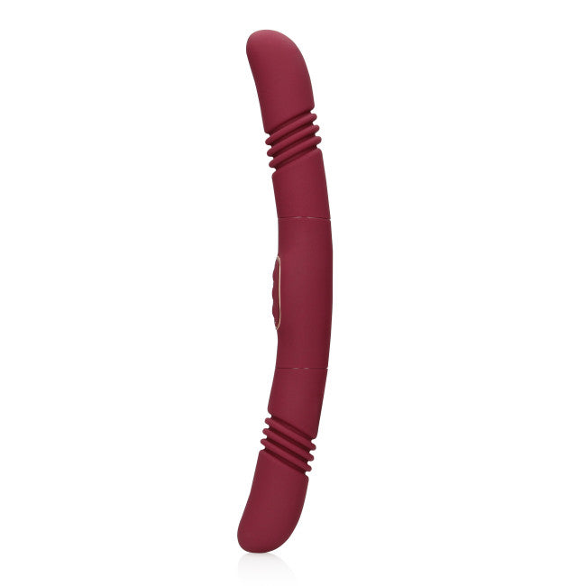Loveline Double-Sided Thrusting Vibrator Merlot Grape