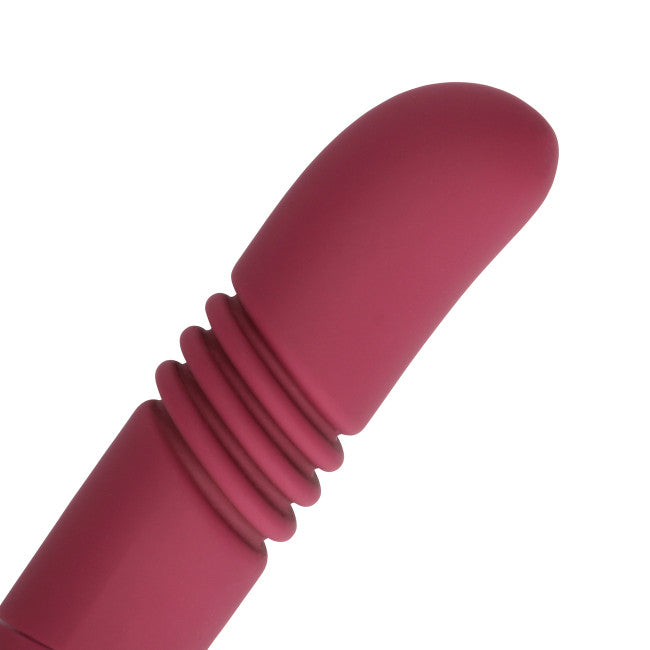 Loveline Double-Sided Thrusting Vibrator Merlot Grape