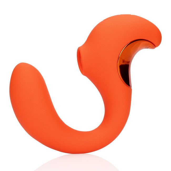 Loveline G-Spot Vibrator with Clitoral Pulse Wave Untamed Orange