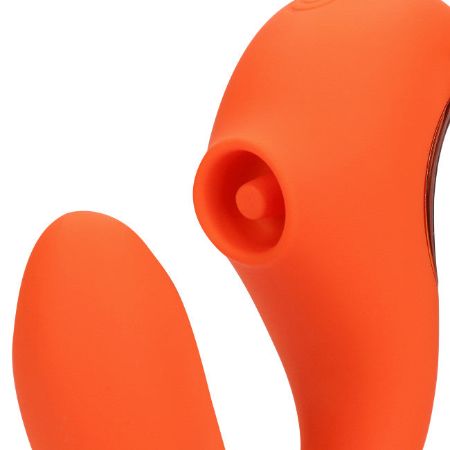Loveline G-Spot Vibrator with Clitoral Pulse Wave Untamed Orange