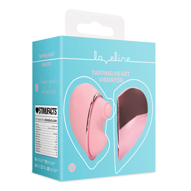 Loveline Tapping Heart Vibrator Pink Arabesque