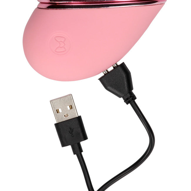 Loveline Tapping Heart Vibrator Pink Arabesque