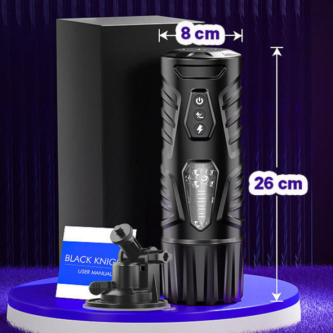 SuperLove Powerful Automatic Rotating & Thrusting Masturbator Black