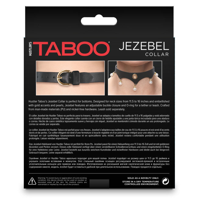 NS Novelties Fetish & Fashion Jezebel Collar Black