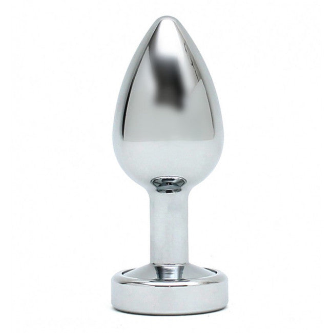 Rimba Pisa Butt Plug with LED Lights Silver