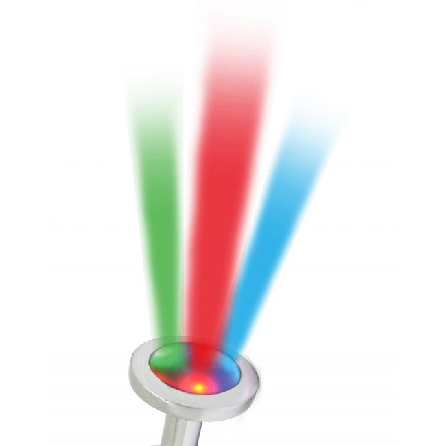 Rimba Pisa Butt Plug with LED Lights Silver
