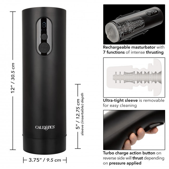 CalExotics Bionic Thrusting Masturbator Black