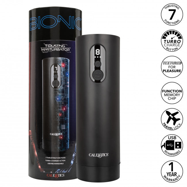 CalExotics Bionic Thrusting Masturbator Black