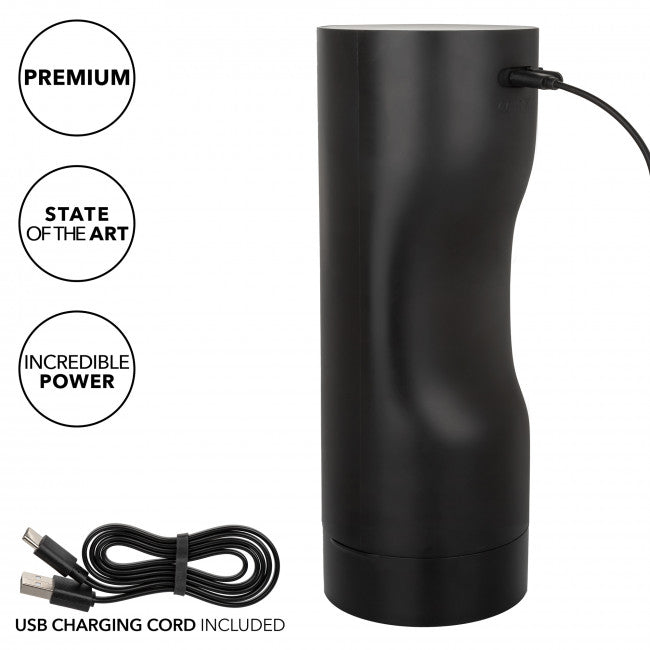 CalExotics Bionic Sucking and Vibrating Masturbator Black
