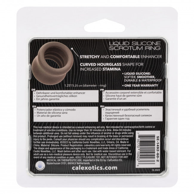 CalExotics Alpha Scrotum Stretching Ring Grey