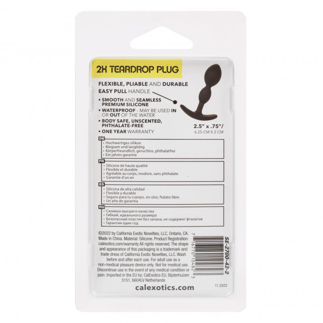 CalExotics Boundless 2X Teardrop Plug Black