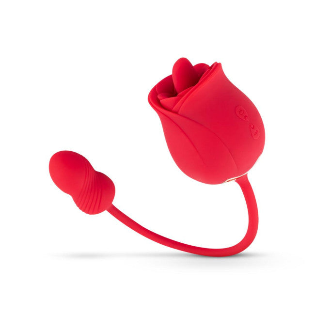 Teazers Rose Vibrator & Clitoris Stimulator Red