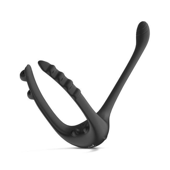 Teazers Triple Prostate Vibrator with Remote Black