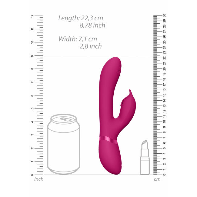 VIVE Aimi Pulse Wave & Vibrating G-Spot Rabbit Pink