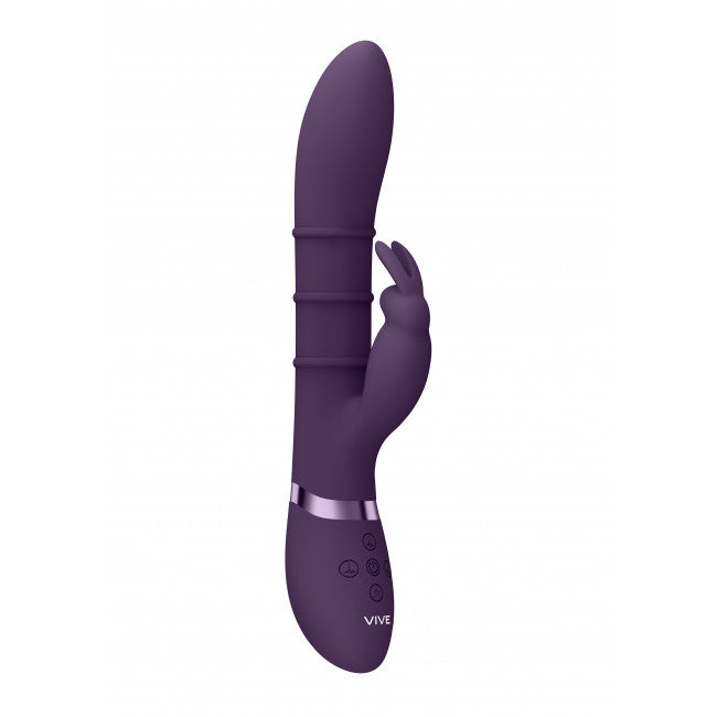 Vive Sora Up & Down Stimulating Rings Vibrating G-Spot Rabbit Purple