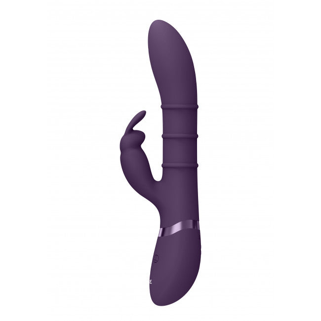Vive Sora Up & Down Stimulating Rings Vibrating G-Spot Rabbit Purple