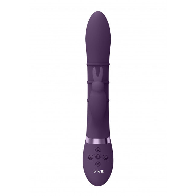Vive Sora Up & Down Stimulating Rings Vibrating G-Spot Rabbit Purple