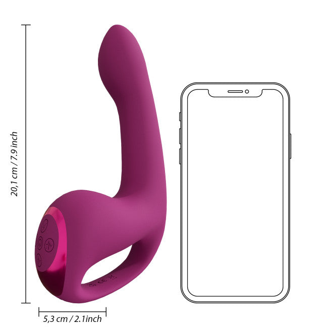 VIVE Riko Triple Motor Thumper with Advanced Finger Motion & Pulse Wave Stimulator Pink