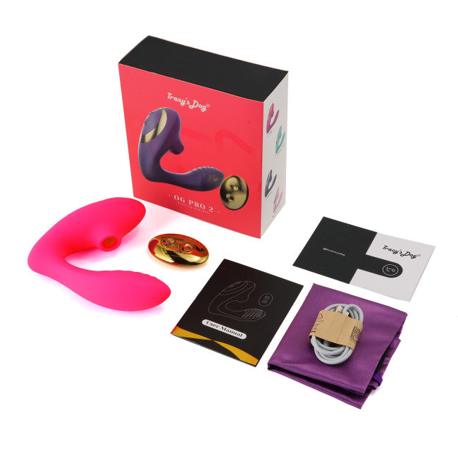 Tracy's Dog OG 2 Clitoral Sucking Vibrator Rose Red
