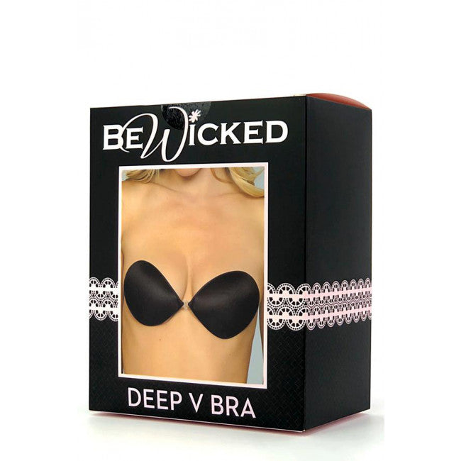 Be Wicked Smooth Invisible Adhesive Bra Black, Size D