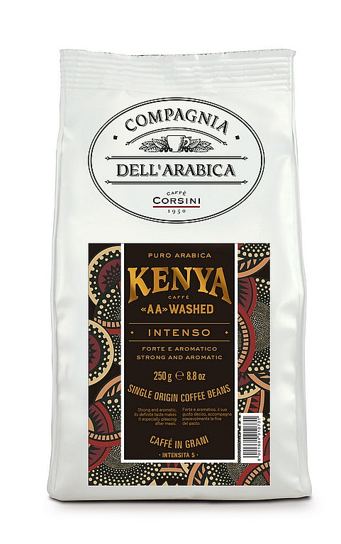 CORSINI Kenya Intenso "AA" Washed roasted coffee beans 250g