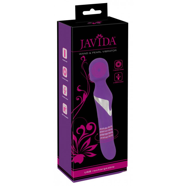 Javida Wand & Pearl Vibrator Purple